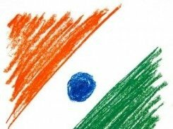 Beautiful Promotion Stragety by vegetable vendors on Indian Replublic Day Indian Flag